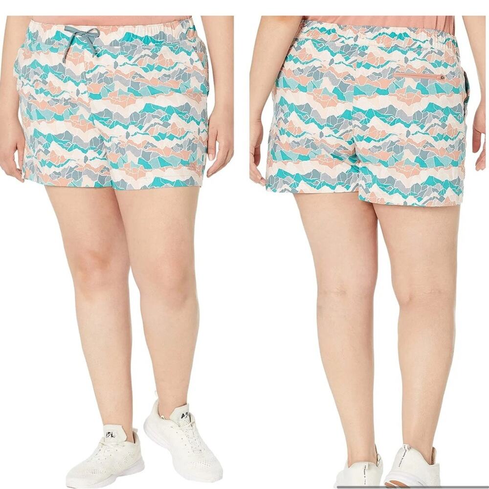 NEW The North Face Green Mountain Camo Print Printed Class V Mini Shorts NWT 3X